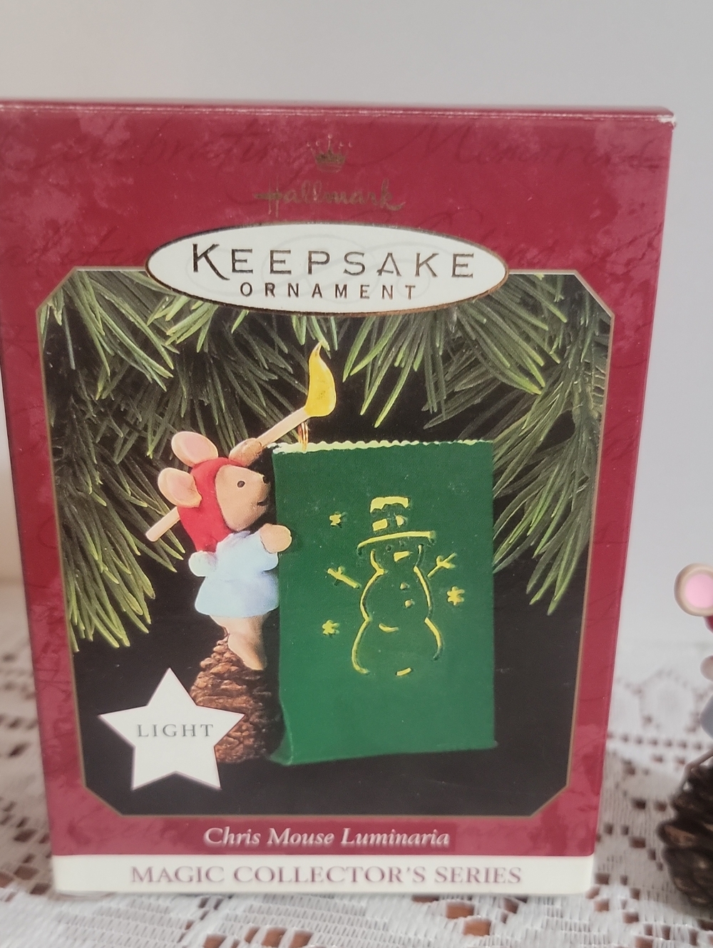 1997 Hallmark "Chris Mouse Luminaria" Ornament (Sifned By Artist)